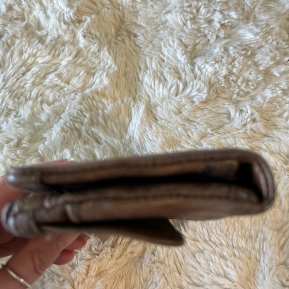 VTG FOSSIL BROWN LAMBS LEATHER WALLET - Picture 11 of 13